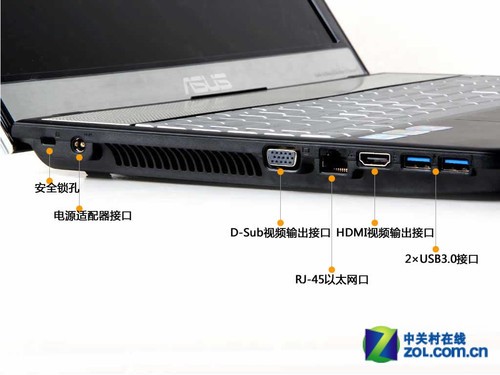 华硕(asus)n55xi245sl-sl 4gb/750gb笔记本电脑接口评测-zol中关村