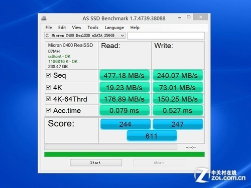 戴尔 DELL 灵越 14 7000 Ins14HD 1508笔记本电脑硬盘测试评测